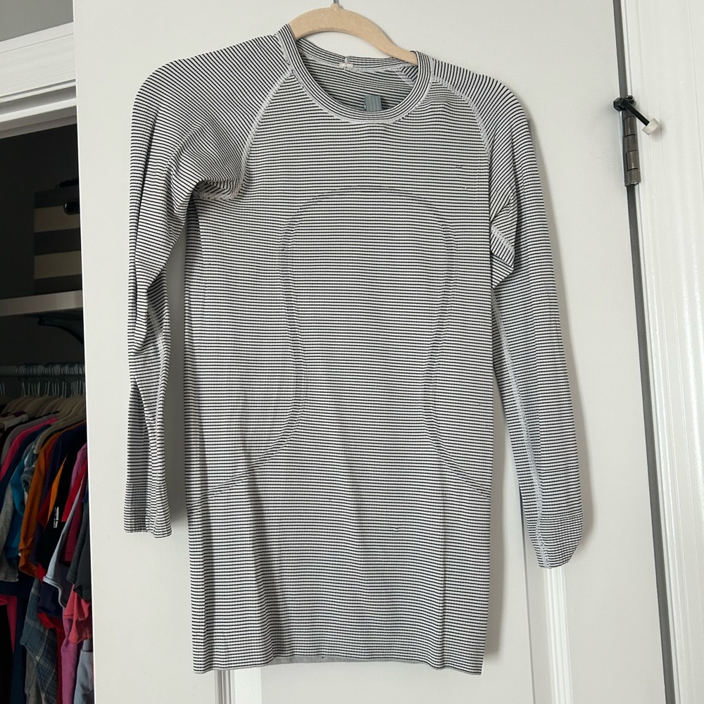 Lululemon Athletica Striped Swiftly Tech